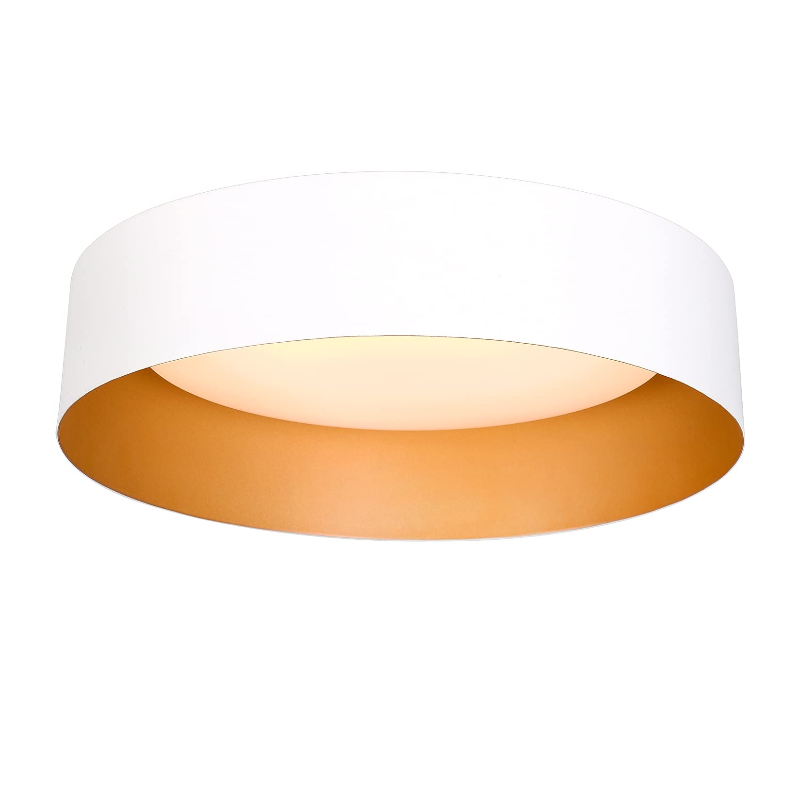 Bargeni Flush Mount Ceiling Light,12.5 inch LED Ceiling Light Fixture,Matte Black with Gold Inside,3000K/Warm White/18W(100w Equiv.),Dimmable Outdoor Lighting Fixtures Ceiling for Bedroom and Hallway